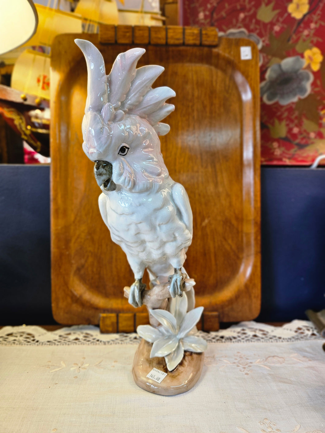 Vintage Cockatoo Royal Dux Porcelain